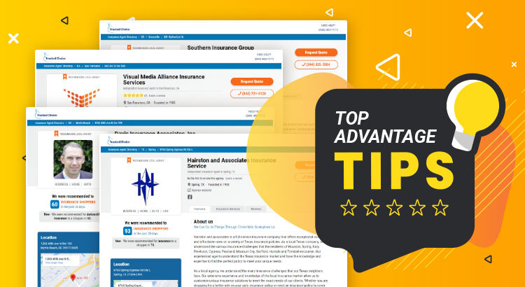 Top Advantage Tips from High Performing Insurance Agencies