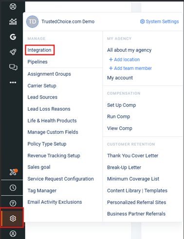 AgencyZoom integration with Momentum Edge